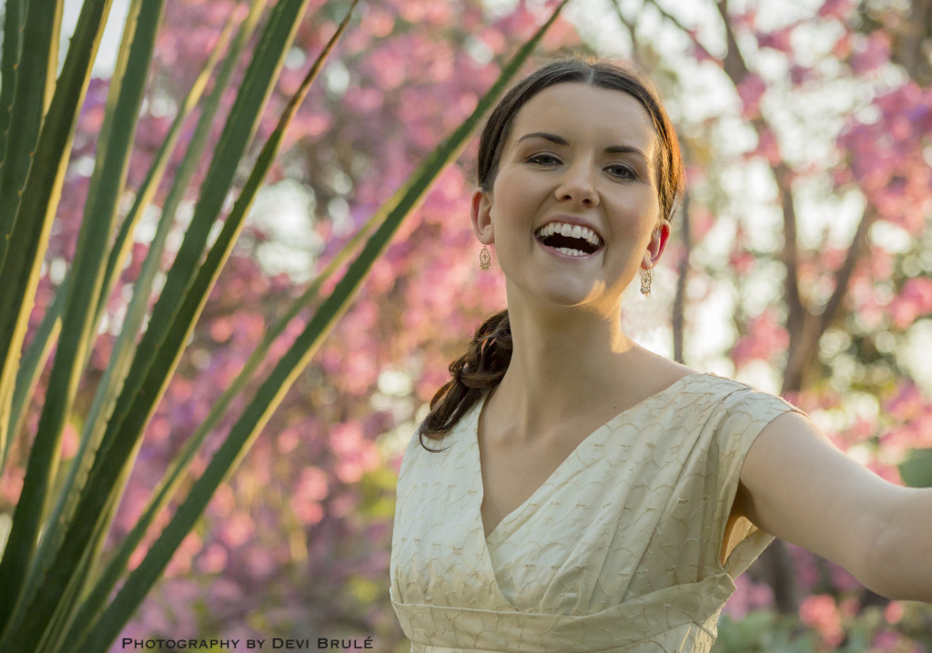 Ava in cactus and blossoms